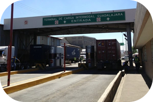 Sección aduanera ferroviaria en Guadalajara