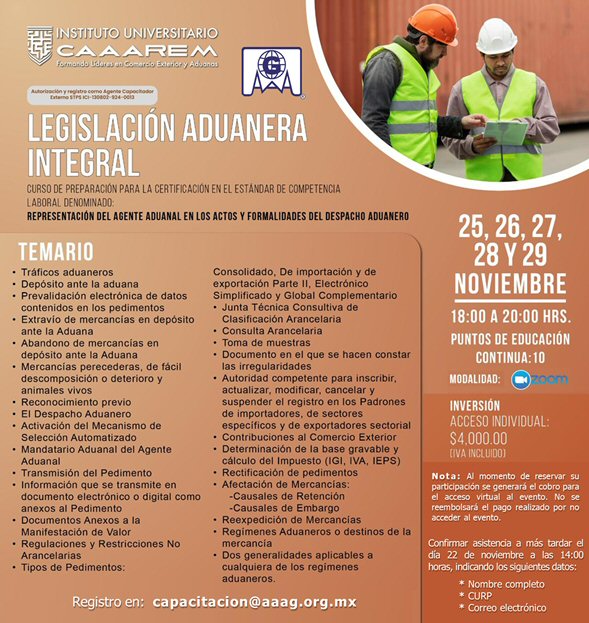 Legislacion aduanera integral curso de preparacion para Mandatarios