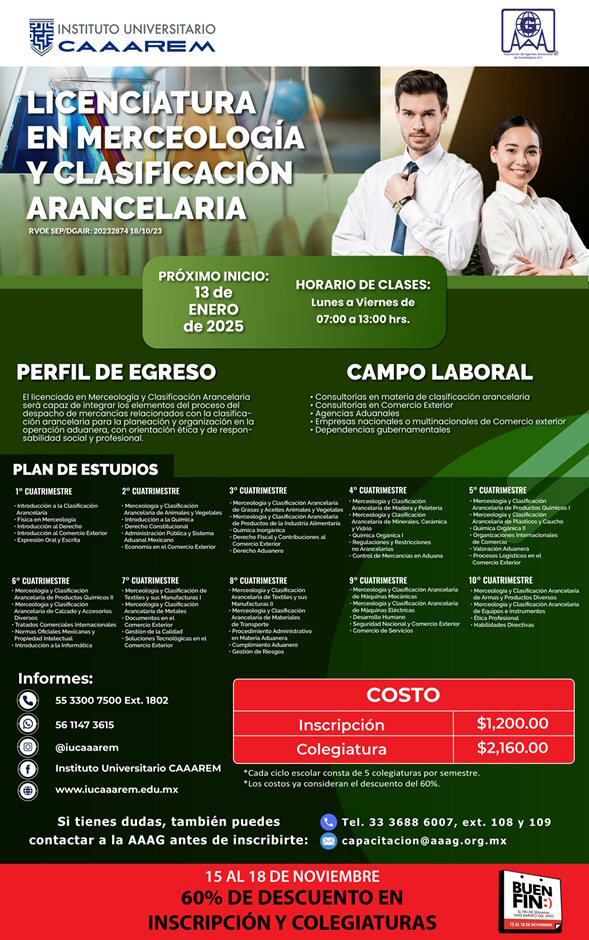 Licenciatura en Merceologia y Clasificacion Arancelaria