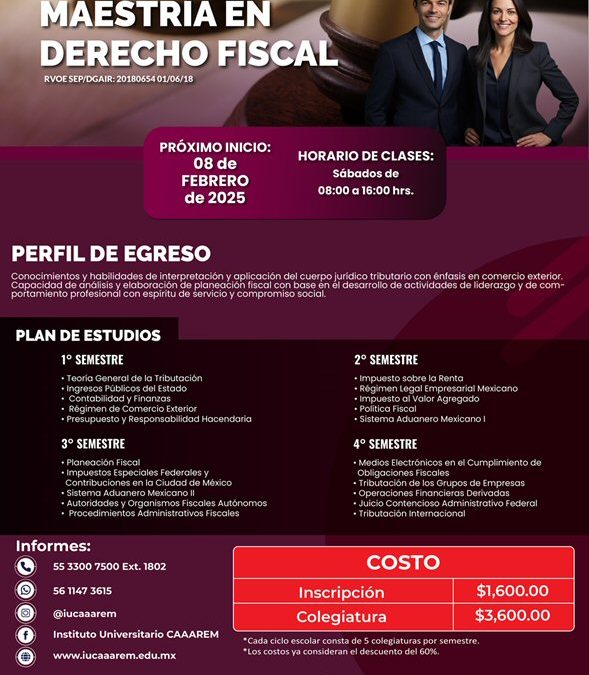 Maestria en Derecho Fiscal