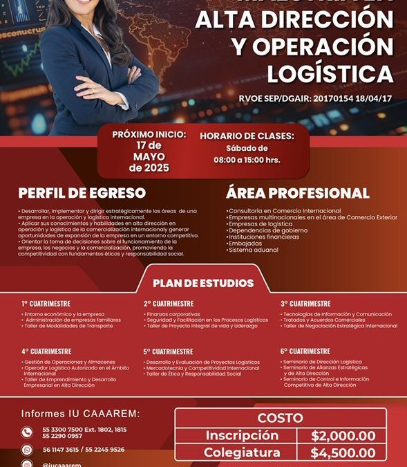 Maestria en Alta Direccion y Operacion Logistica