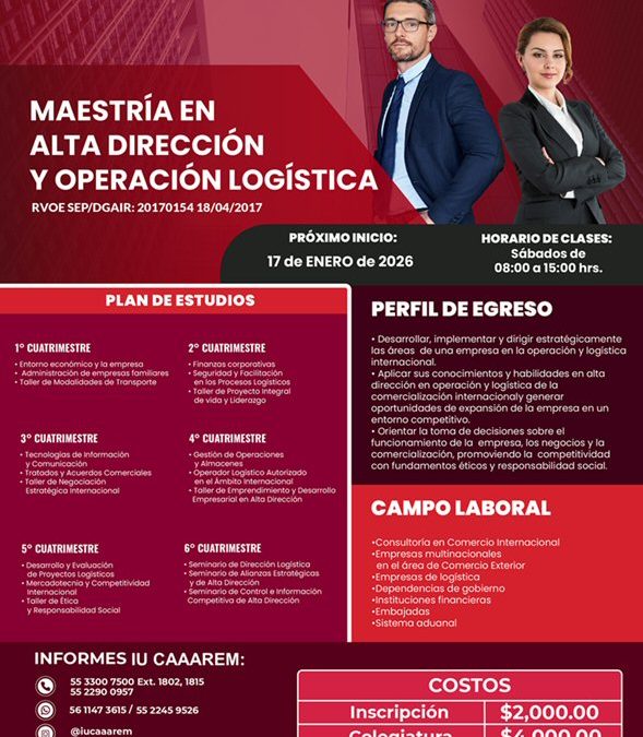 Maestria en Alta Direccion y Operacion Logistica