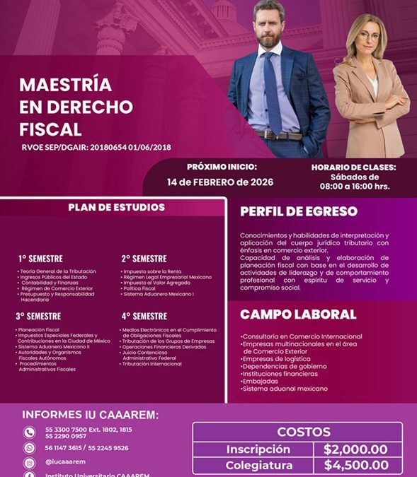 Maestria en Derecho Fiscal