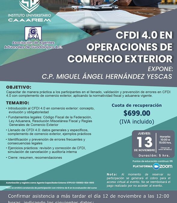 CFDI 4.0 en operaciones de comercio exterior
